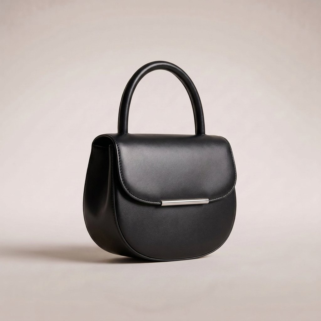 Loop Top-Handle Bag – Black