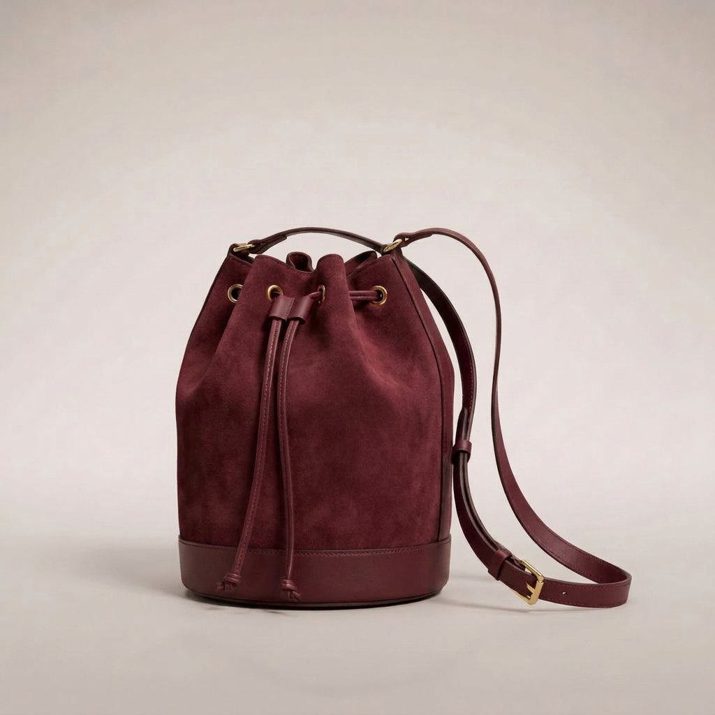 Fonte Bucket Bag – Burgundy