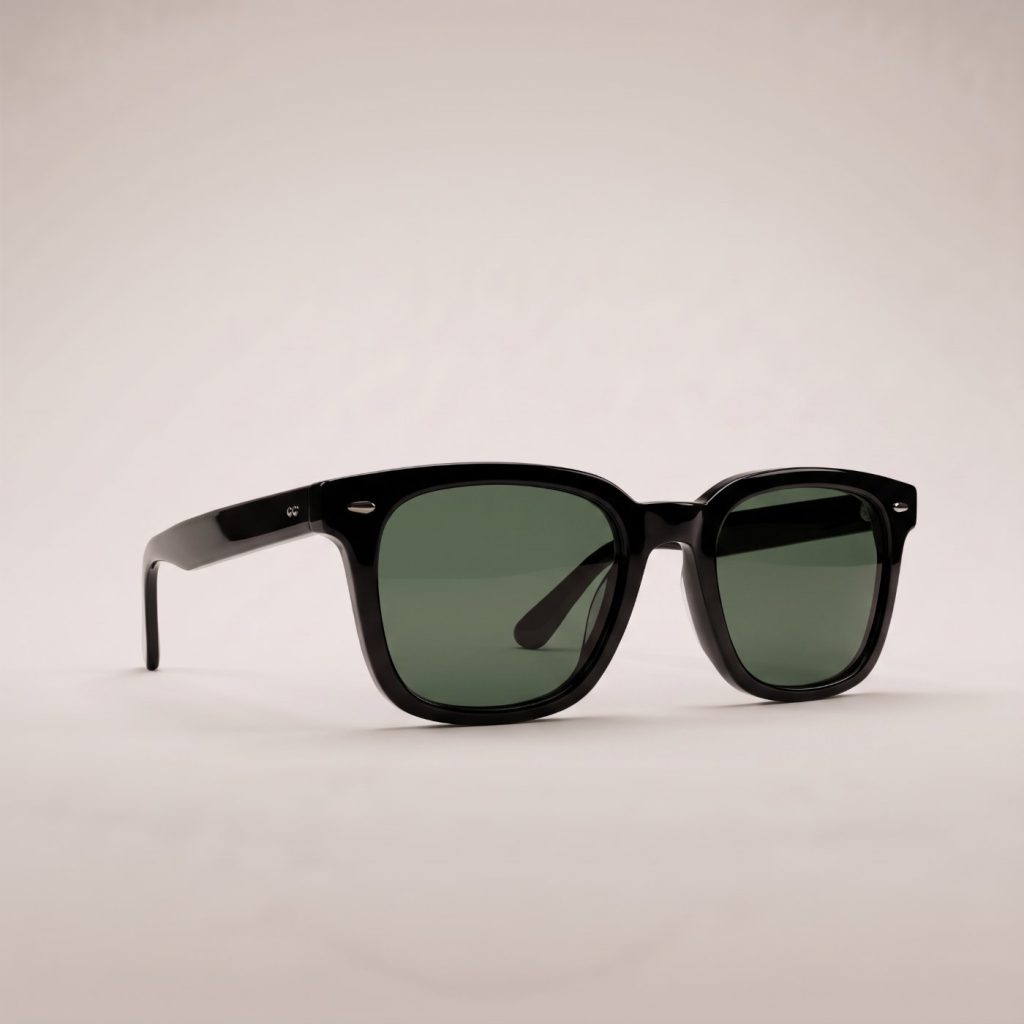 Riva Square Sunglasses – Black
