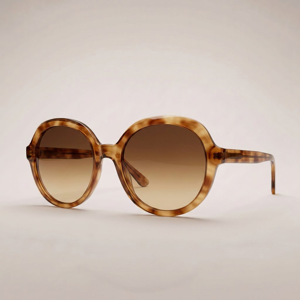 Sola Oversized Round Sunglasses – Tortoiseshell