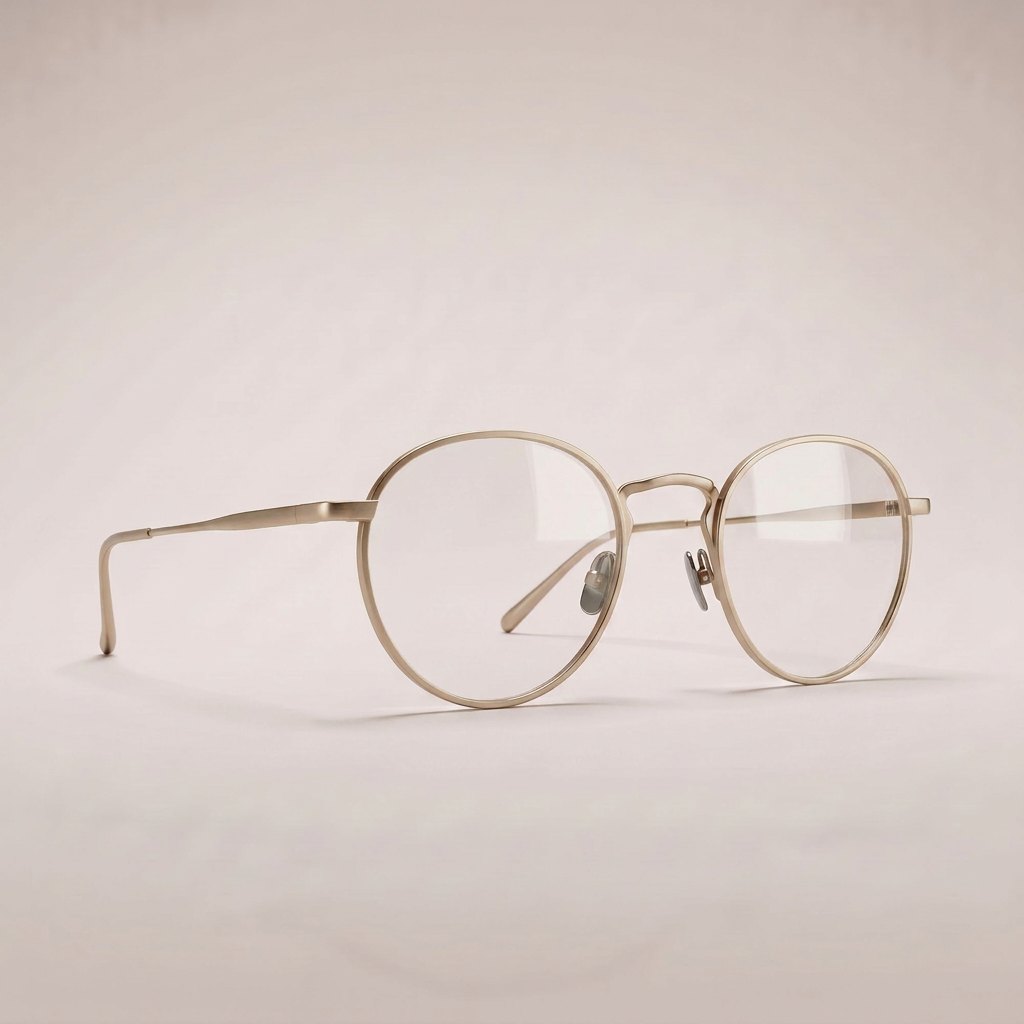 Atelier Round Optical Frame – Gold