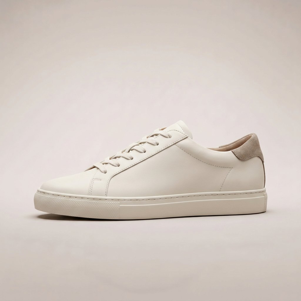 Lido Leather Sneaker – Ivory