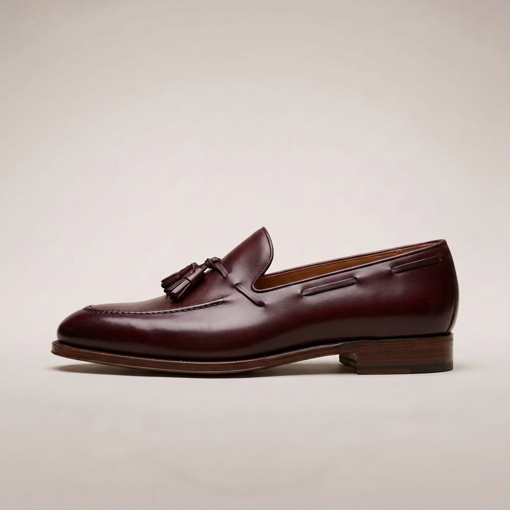 Siena Tassel Loafer – Burgundy