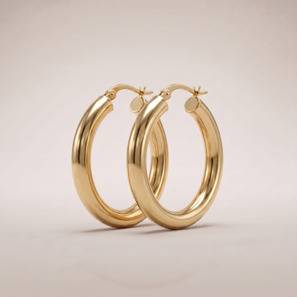 Arc Hoops – Gold