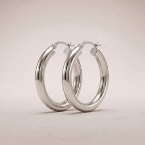 Arc Hoops – Silver