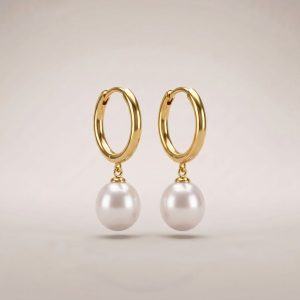 Goccia Pearl Drop Earrings – Gold