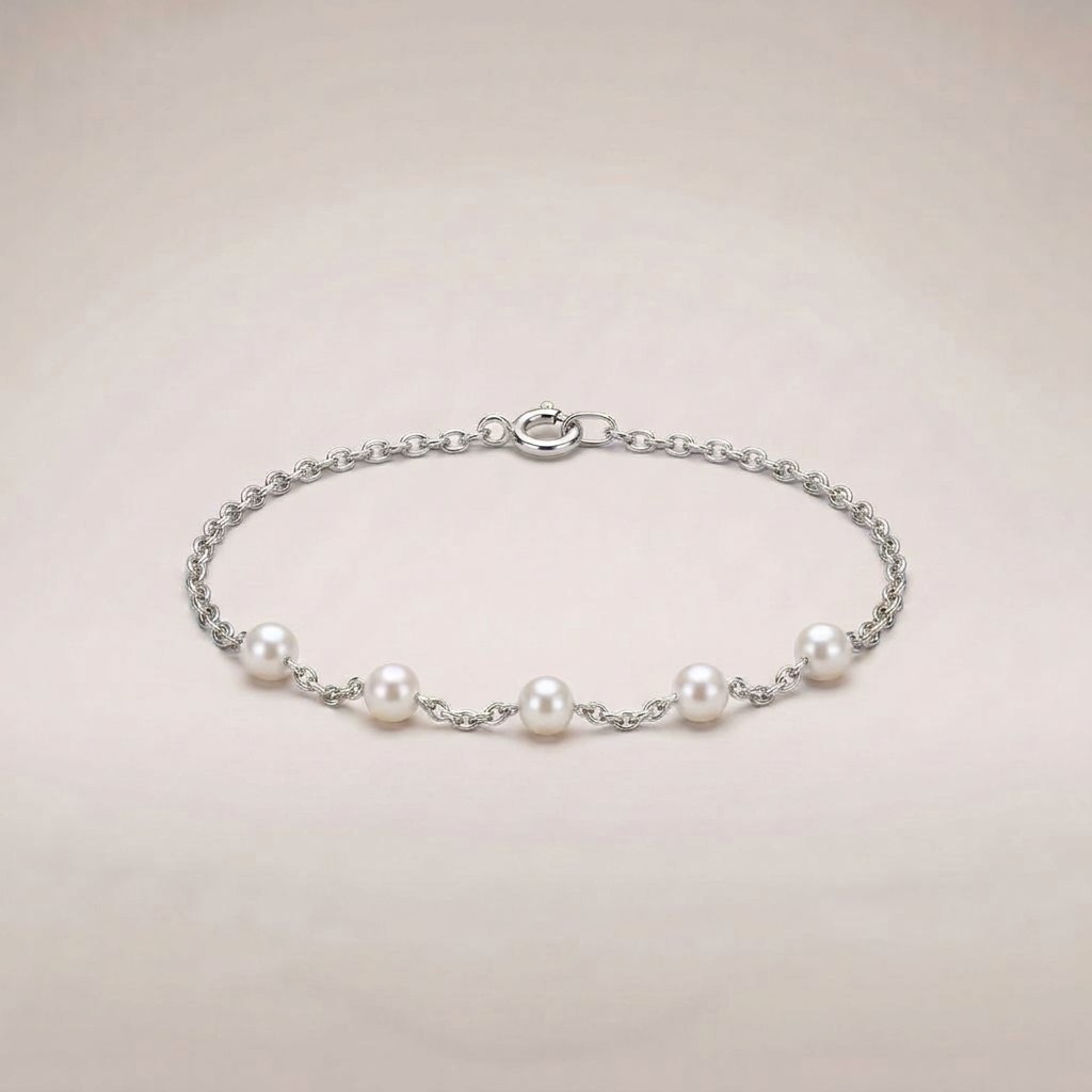 Seta Pearl Bracelet – Silver