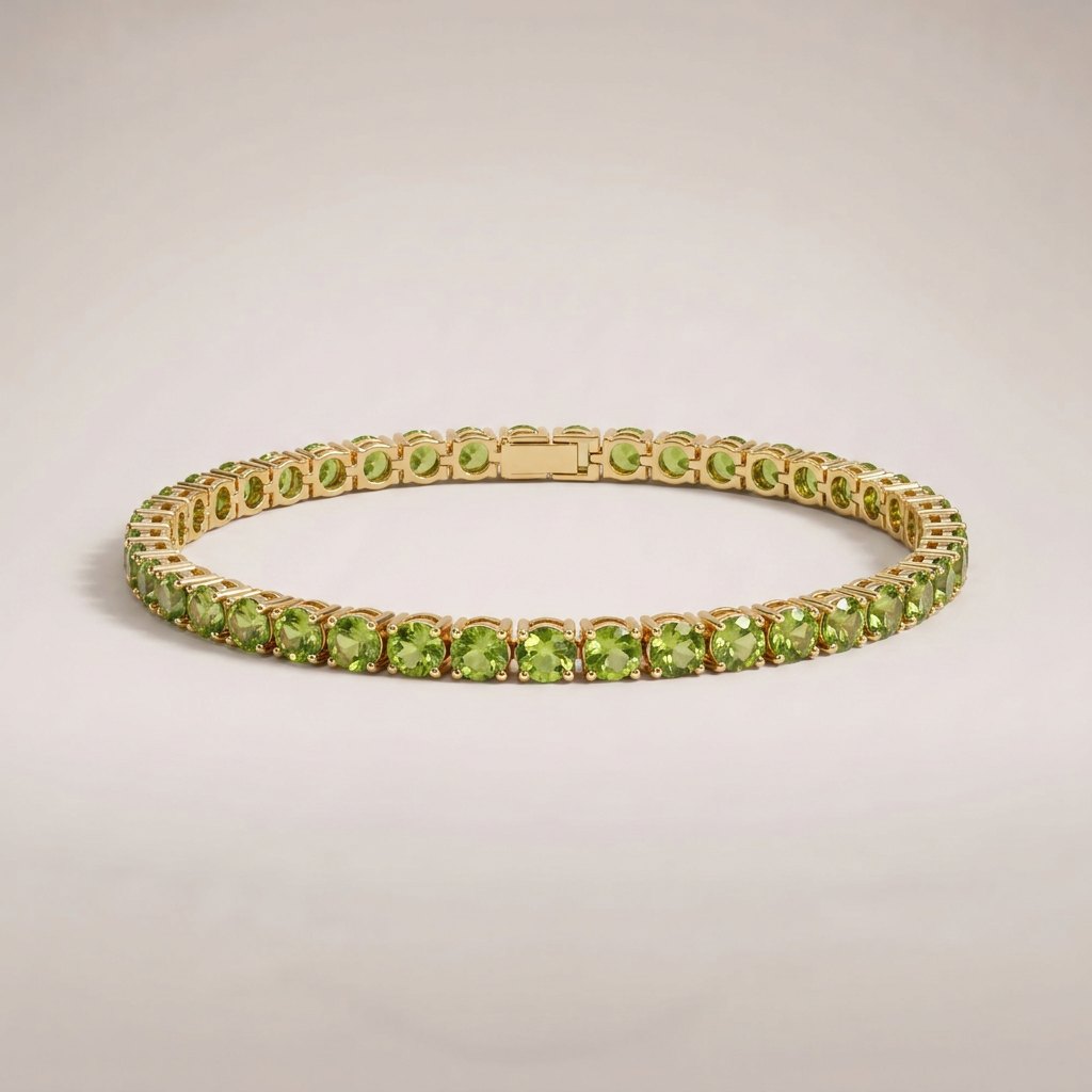 Aria Line Bracelet – Peridot