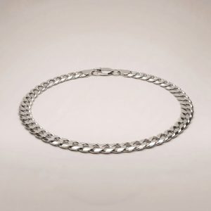 Curb Link Necklace – Silver