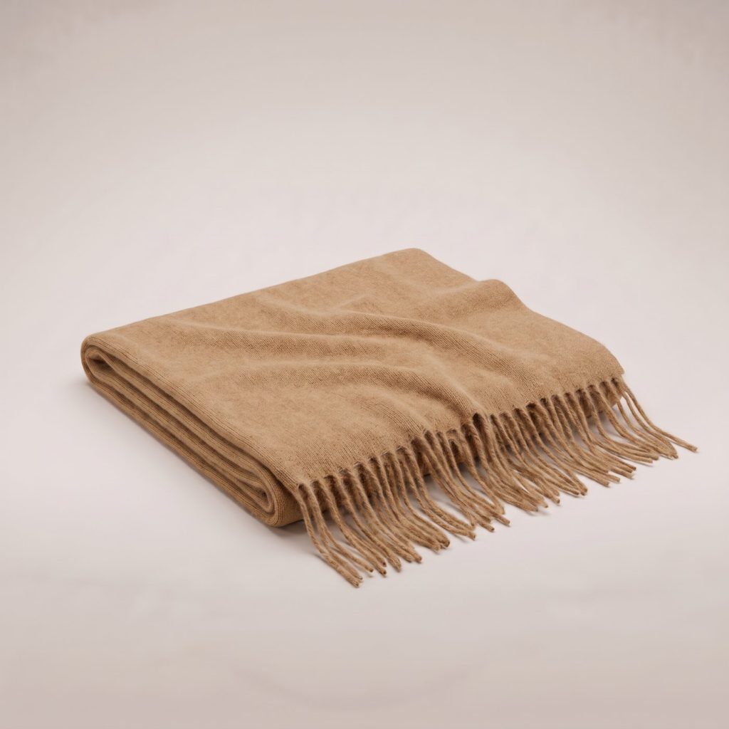 Engadin Cashmere Scarf – Camel