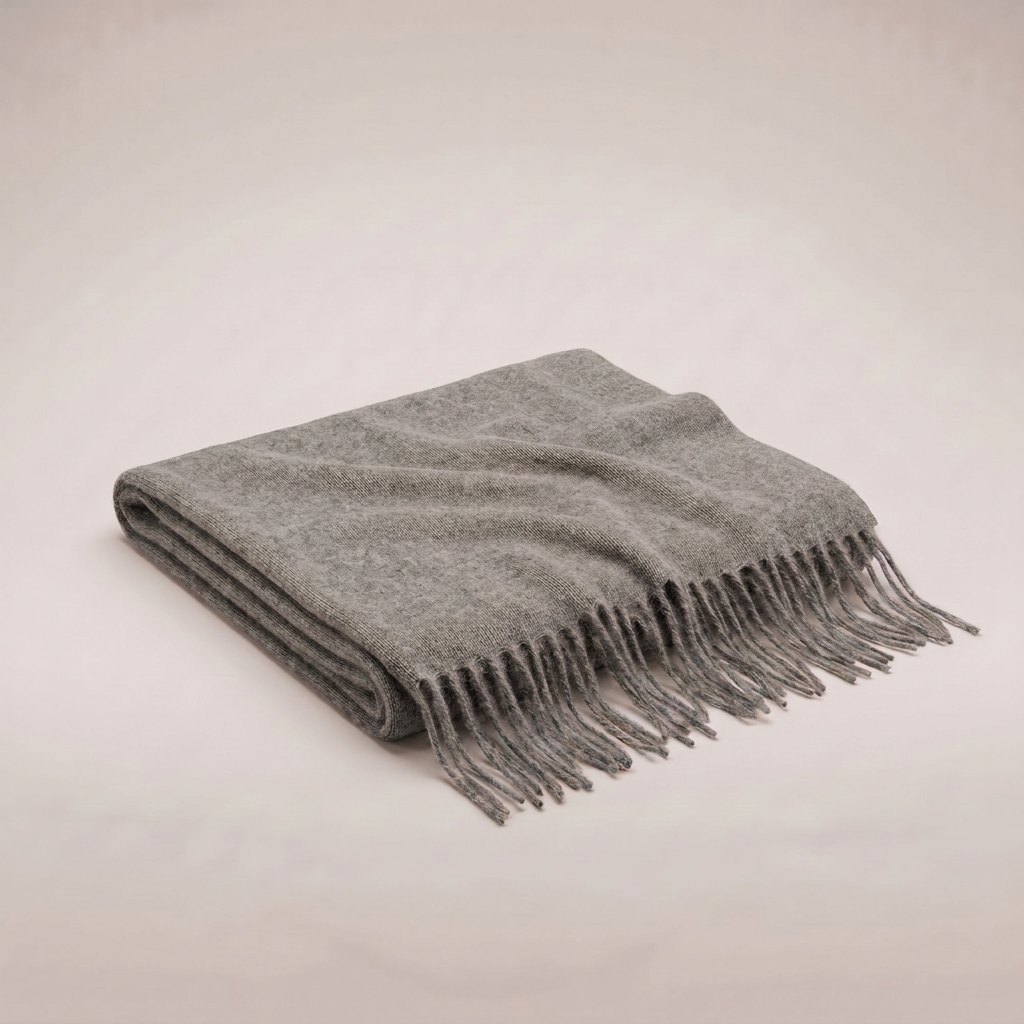 Engadin Cashmere Scarf – Grey