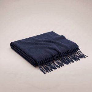 Engadin Cashmere Scarf – Navy