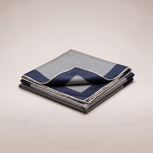 Riviera Silk Twill Square – Navy