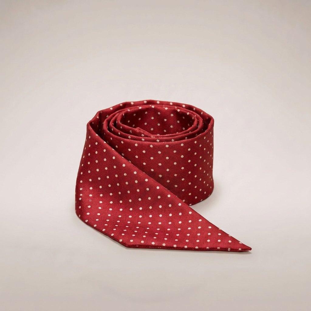 Nastro Skinny Silk Scarf – Red
