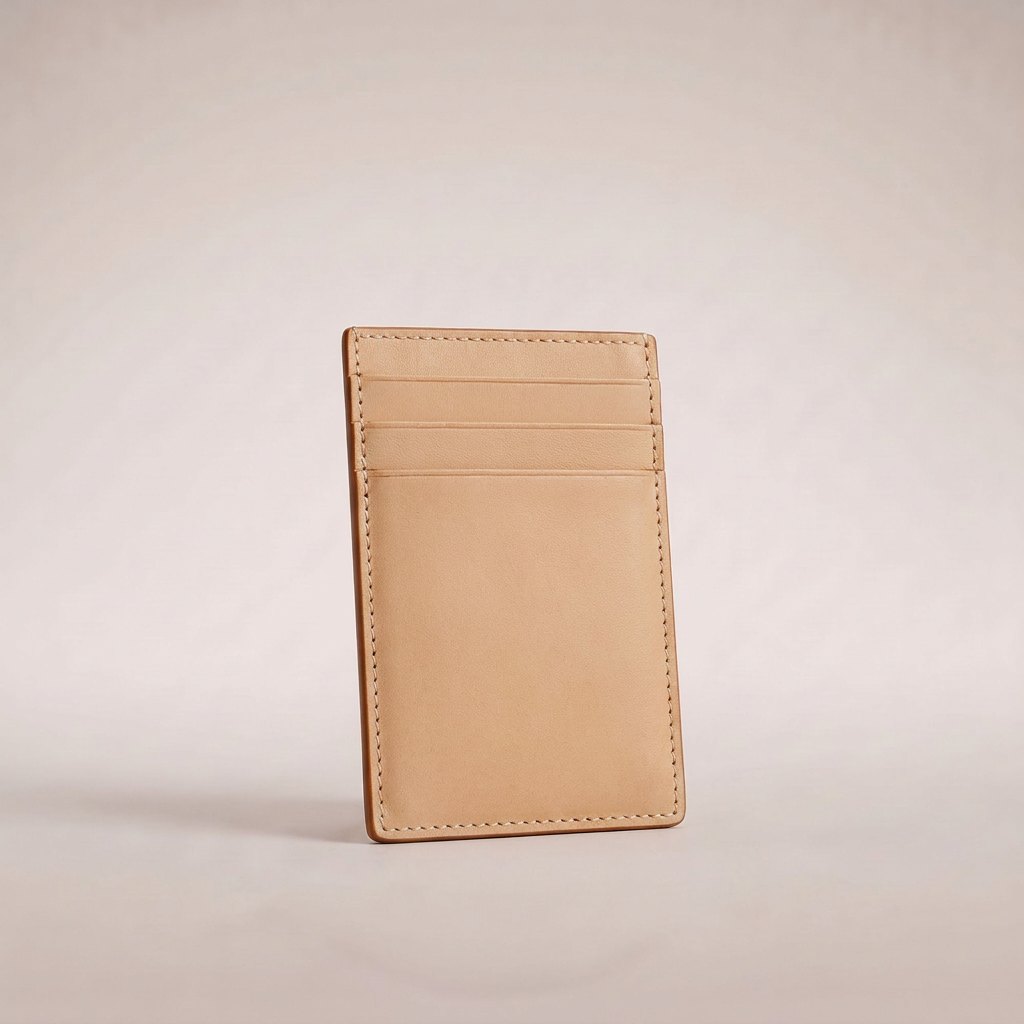 Lino Card Holder – Tan