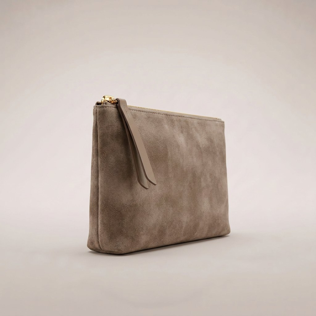Riva Zip Pouch – Taupe