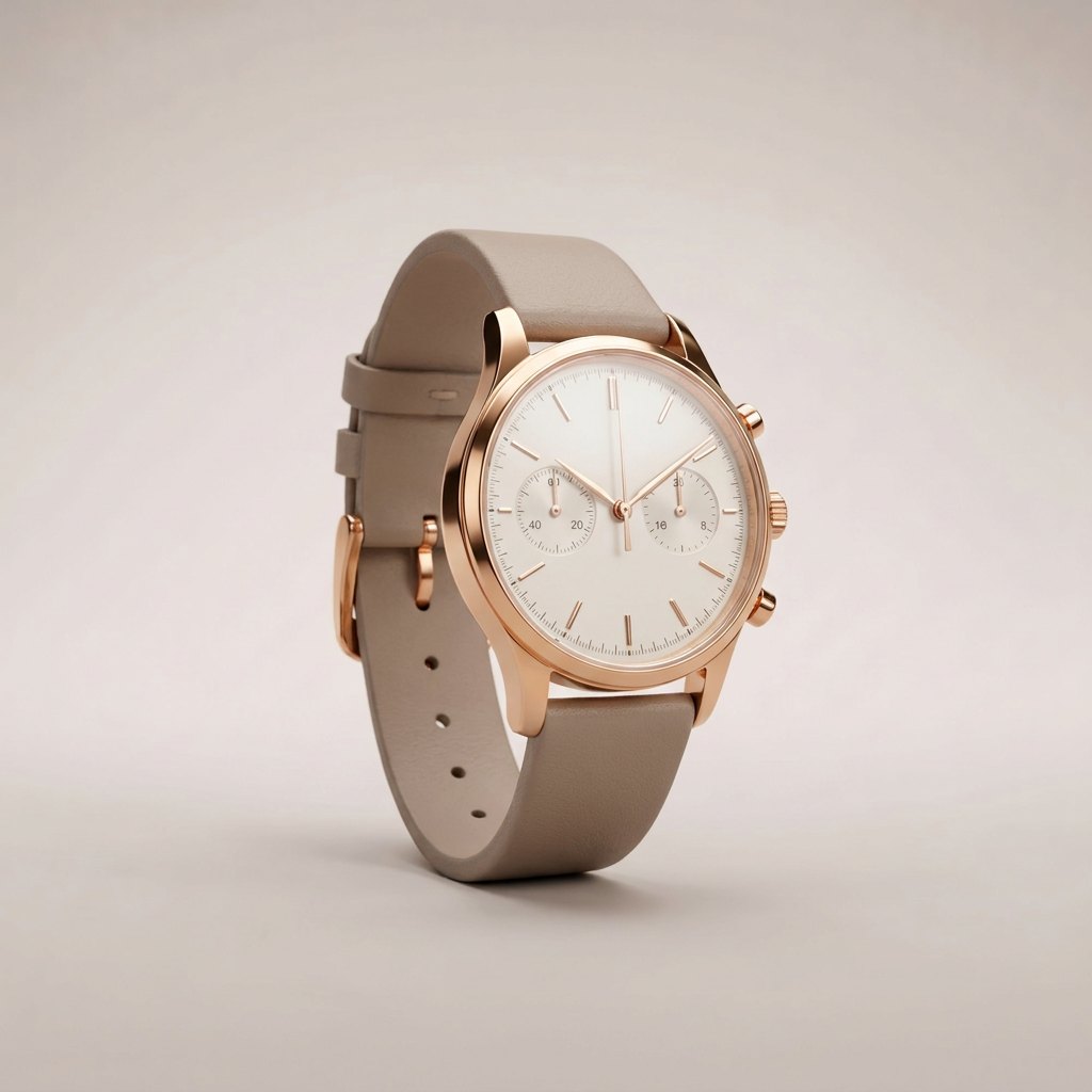 Lune 34 Chronograph Watch – Ivory Dial